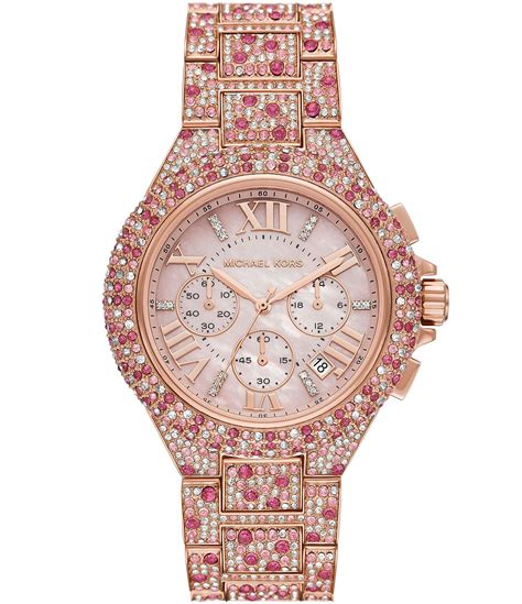 michael kors camille rose gold watch mk3196|camille rose gold tones.